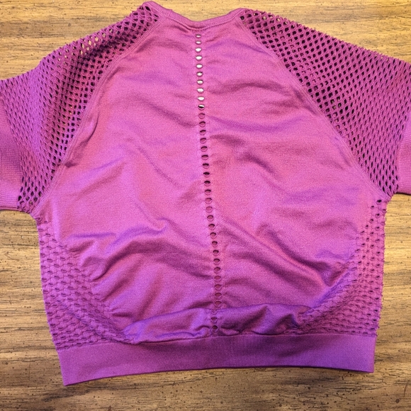 Joy Lab Seamless Cropped Top and Legging Set - Purple XS - Picture 3 of 5